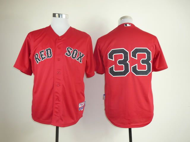 Men Boston Red Sox #33 Varitek Red MLB Jerseys